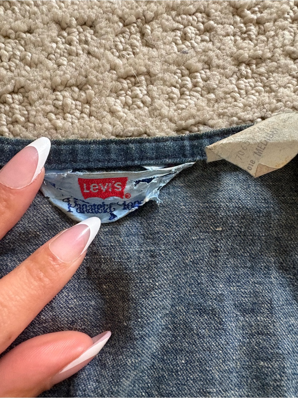 Levi’s Panatela denim vintage vest size Medium - Picture 2 of 4